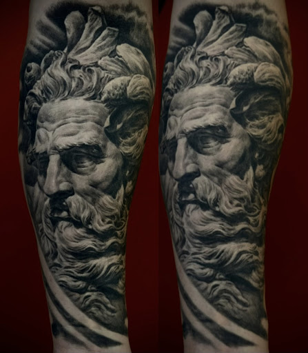 Explore back leg tattoo ideas, creative tattoo ideas in Sunnyvale, available at Da Wei Tattoo Inc