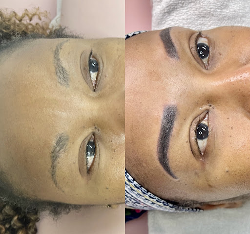 Explore sound wave tattoo ideas, creative tattoo ideas in Savannah, available at Haute Brows. Cosmetic Tattoo