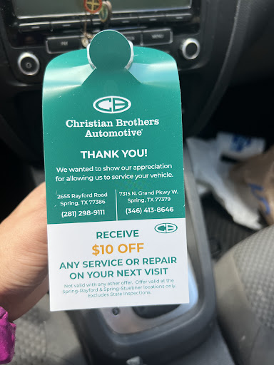 Auto Repair Shop «Christian Brothers Automotive Spring», reviews and photos, 2655 Rayford Rd, Spring, TX 77386, USA