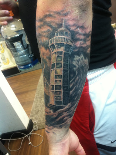 Explore men's arm sleeve tattoo ideas, creative tattoo ideas in North Attleboro, available at Tenome Tattoo