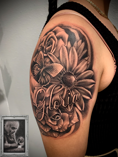 Explore egyptian tattoo ideas, creative tattoo ideas in Lancaster, available at DEADMANS STUDIO