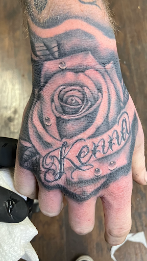 Explore ring tattoo cover up ideas, creative tattoo ideas in Bullhead City, available at Smoke and Dagger Tattoo