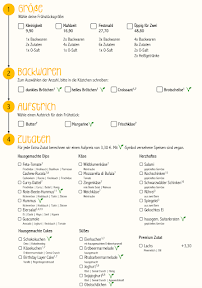 Menu du LOKAL Potsdam à Potsdam