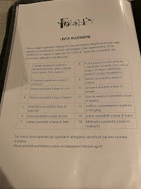 Menu du Ristorante Fricando' à Agazzano