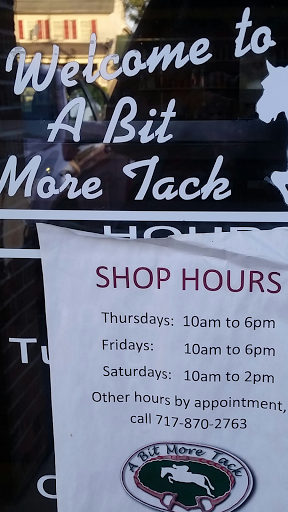 Tack Shop «A Bit More Tack», reviews and photos, 334 N Main St, York New Salem, PA 17371, USA
