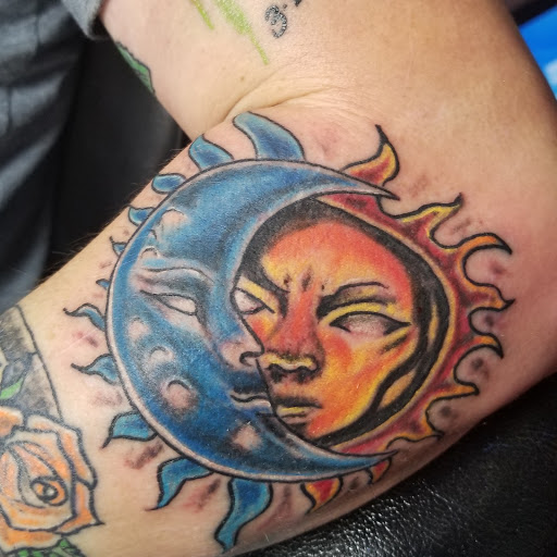 Explore jet tattoo ideas, creative tattoo ideas in Frisco, available at Frisco Tattoo Company - Steel PaintBrush