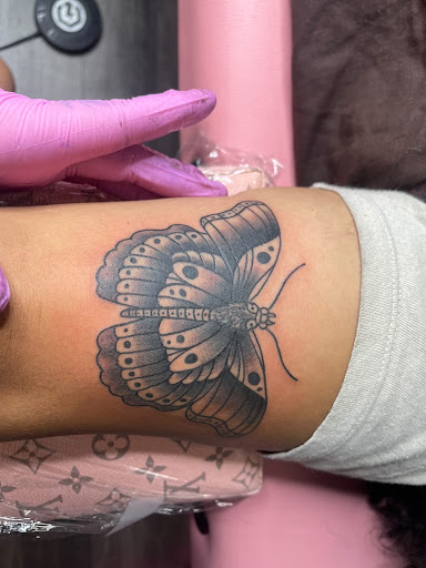 Explore skull forearm tattoo ideas, creative tattoo ideas in Somerdale, available at Royal Ink