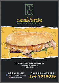 Menu du CasaVerde Burger & More à Gricignano di Aversa