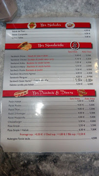 Menu / carte de Restaurant AB Istanbul à Saint-Denis