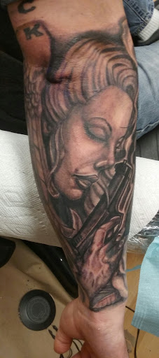 Explore womens shoulder tattoo ideas, creative tattoo ideas in Amityville, available at Tattoo Frenzy Inc