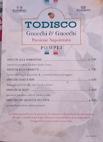Carte du Todisco à Pompei