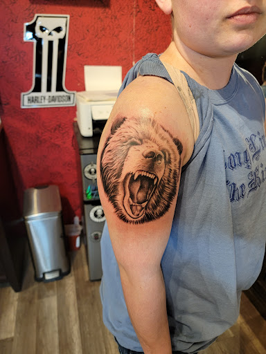 Explore tattoo ideas dog, creative tattoo ideas in Kalispell, available at Swindler Ink