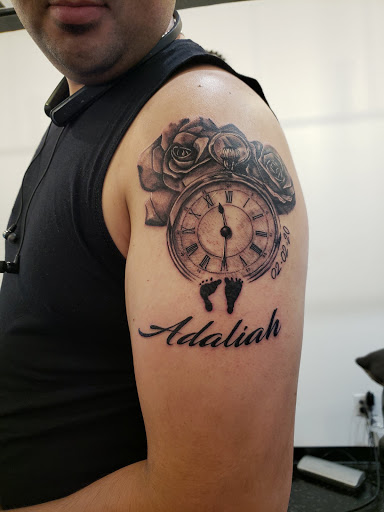 Explore world tattoo ideas, creative tattoo ideas in Denison, available at Calypso Tattoo