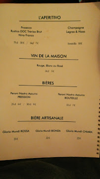Restaurant italien Pizzeria Iovine's. à Paris (la carte)