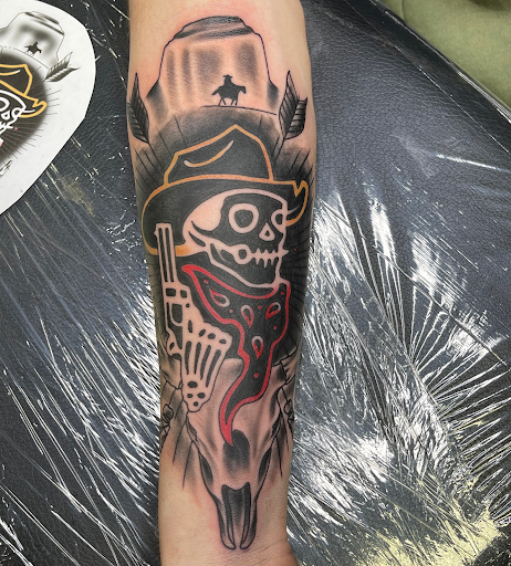 Find top shoulder tattoo ideas for your next unique tattoo in Gadsden at Old School Ink Electric Tattooing