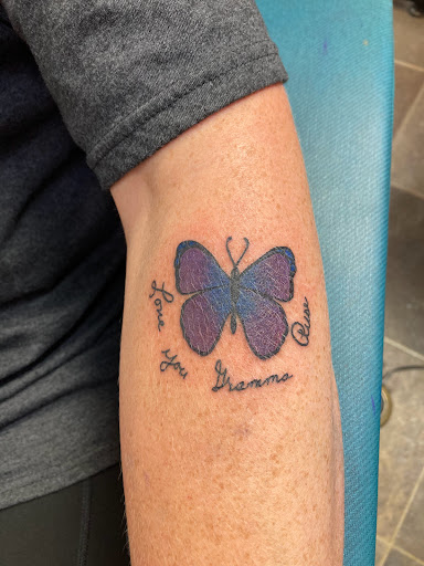 Explore mother son tattoo ideas, creative tattoo ideas in Mason City, available at Technicolor Tattoo Studio