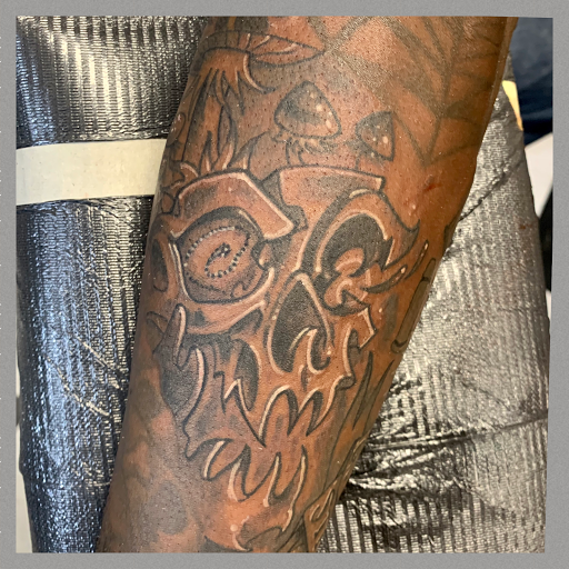 Explore tattoo ideas for guys calf, creative tattoo ideas in Augusta, available at Mr. Tattoo