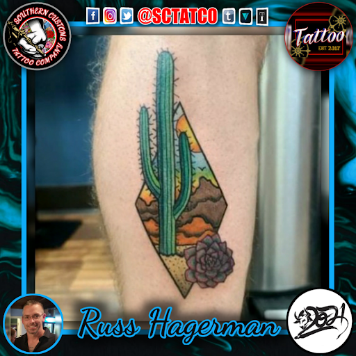 Explore sweet pea tattoo ideas, creative tattoo ideas in Fayetteville, available at Southern Customs Tattoo Company