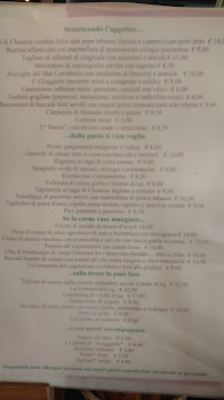 Restaurant italien I' Giuggiolo Osteria Pizzeria à Florence (la carte)