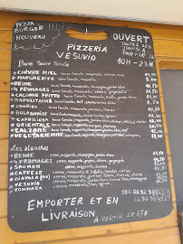 Menu / carte de Camion Pizza Vesuvio à Porto-Vecchio