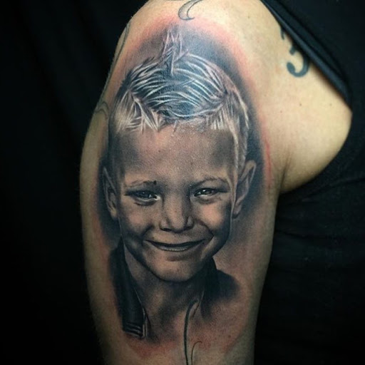 Explore cover up tattoo ideas black, creative tattoo ideas in Dayton, available at Truth and Triumph Tattoo