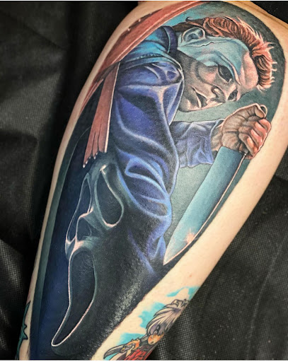 Explore compass tattoo ideas for men, creative tattoo ideas in Hemet, available at Lotus Tattoo Inc