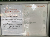 Menu du Trattoria Al Castello à Muggia
