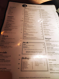 Restaurant Theatercafé à Altenburg (le menu)