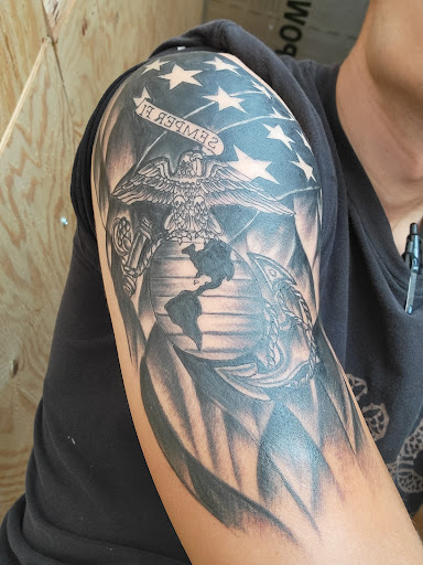 Explore aquarius tattoo ideas male, creative tattoo ideas in Crosby, available at Seven Ink Tattoos And Piercings