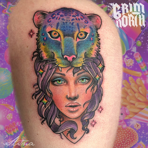 Explore gemini constellation tattoo ideas, creative tattoo ideas in Portsmouth, available at Grim North Tattoo and Piercing