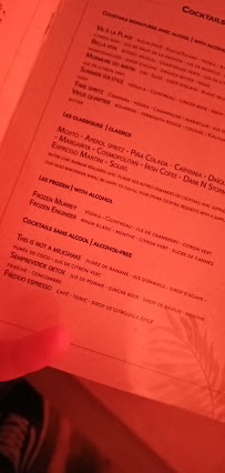 La Mandala - Restaurant - Plage - Croisette Cannes à Cannes menu