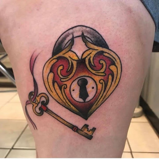 Explore matching halloween tattoo ideas, creative tattoo ideas in Richmond, available at Lucky Lady Tattoos