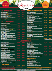 Menu du Le Kiosque A Pizzas à Gannat