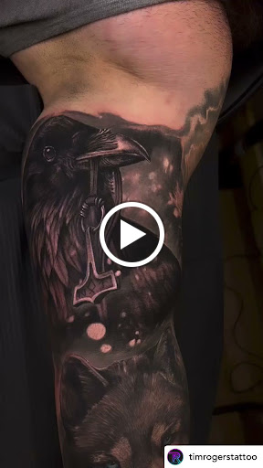 Explore upper chest tattoo ideas, creative tattoo ideas in Fort Oglethorpe, available at The Helm Tattoo & Piercing