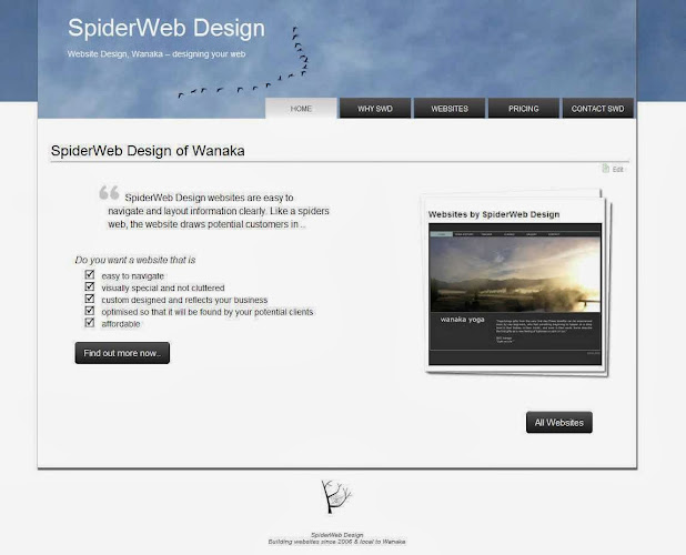 Reviews of SpiderWeb Design, Wanaka in Wanaka - Website designer