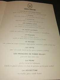 Menu du Le 1544 du Gabriel • Bistrot Bordeaux à Bordeaux