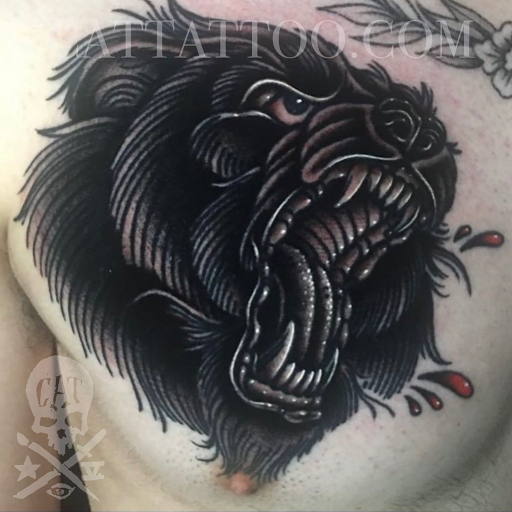 Explore negative space tattoo ideas, creative tattoo ideas in Addison, available at Cat Tattoo