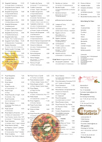 Menu / carte de Pizzeria Pulcinella à Wernau