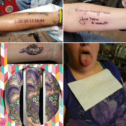 Explore griffin tattoo ideas, creative tattoo ideas in Elko, available at Tom Custom Tattoos and Body Piercing Studio