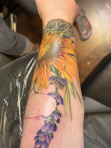 Explore girly sleeve tattoo ideas, creative tattoo ideas in South Haven, available at Sirens Rose