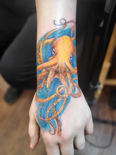 Explore women half sleeve tattoo ideas, creative tattoo ideas in Lewiston, available at Walkins tattoos studio