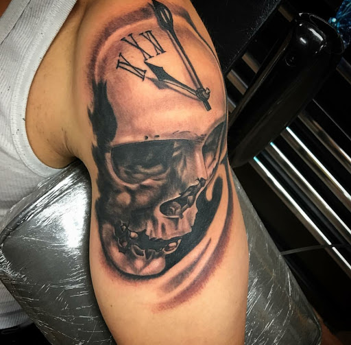 Explore hamsa tattoo ideas, creative tattoo ideas in Stockton, available at THE PIRATES LOUNGE TATTOO PARLOR
