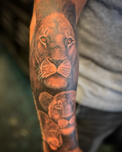 Explore thigh flower tattoo ideas, creative tattoo ideas in Phoenix, available at Legacy Ink