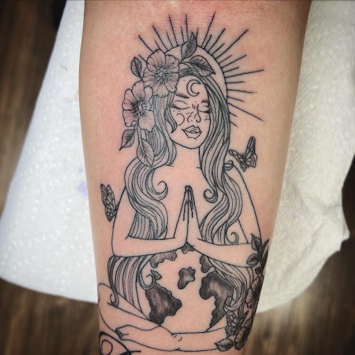 Explore half sleeve men tattoo ideas, creative tattoo ideas in Houston, available at MS Studios Houstons Ink Therapy