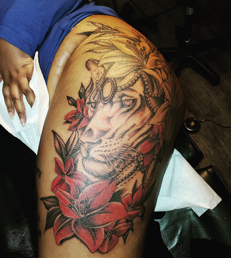 Explore rosary tattoo ideas, creative tattoo ideas in Sumter, available at LegendaryArt,LLC ,Tattoo Shop
