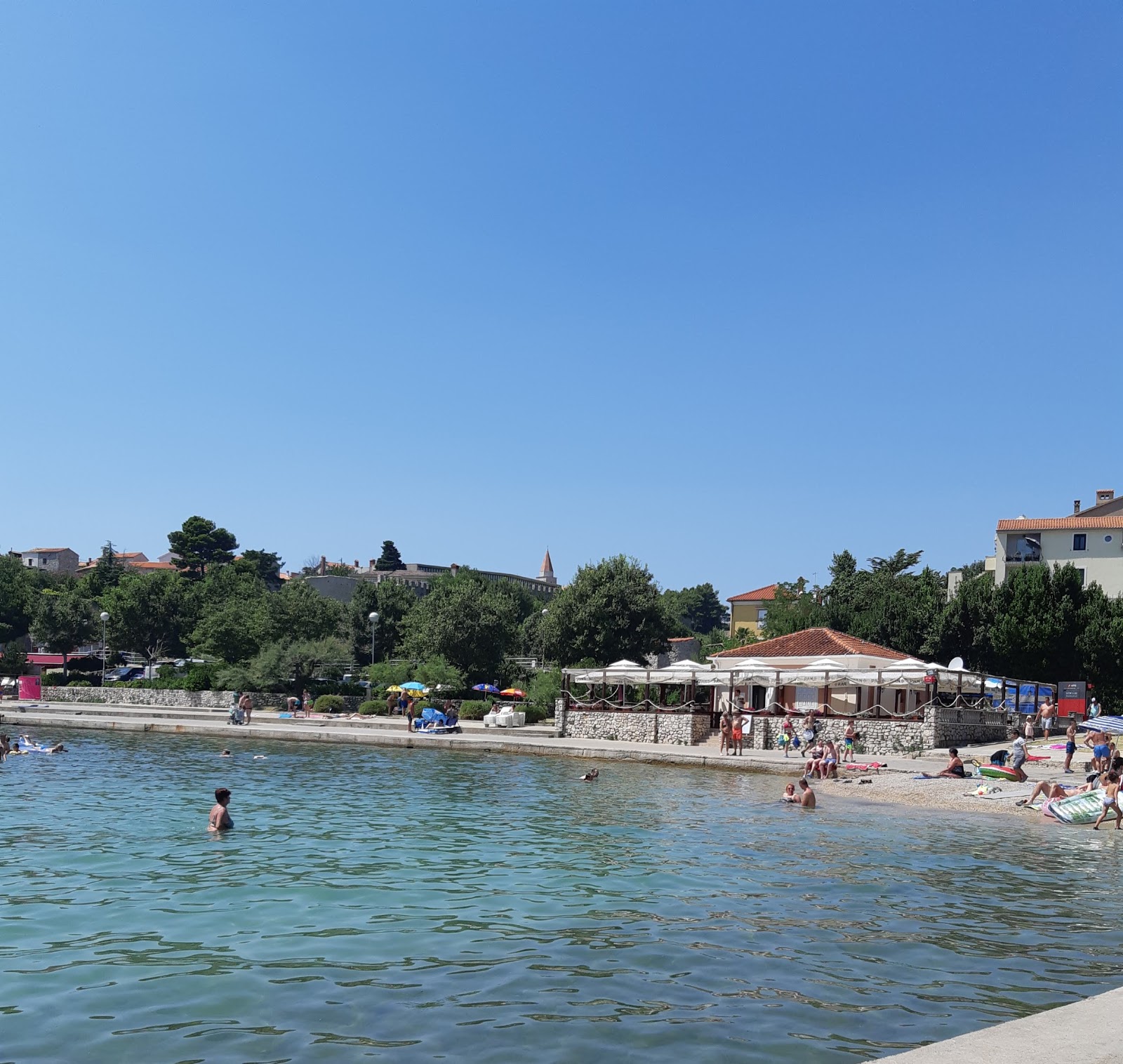 Photo of Krk beach amenities area