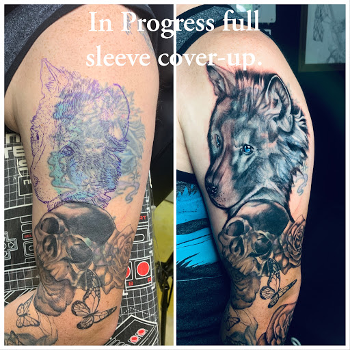 Explore tattoo ideas back of neck, creative tattoo ideas in Belmont, available at Phoenix Tattoo