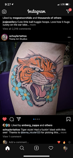 Explore juggalette tattoo ideas, creative tattoo ideas in Savannah, available at Tramp Art Studios