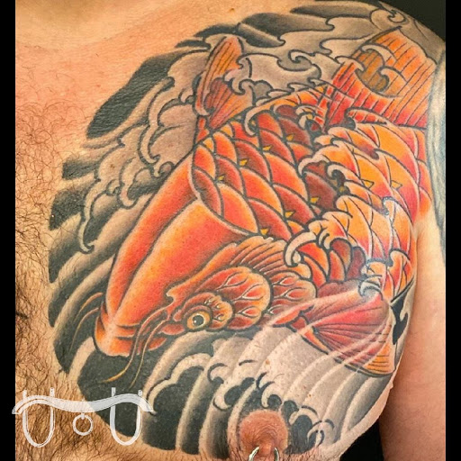 Explore tattoo cover up ideas for shoulder, creative tattoo ideas in Easthampton, available at Oxbow Tattoo