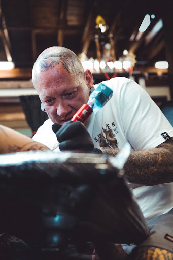 Explore neck tattoo idea, creative tattoo ideas in Dallas, available at Artistic Encounter